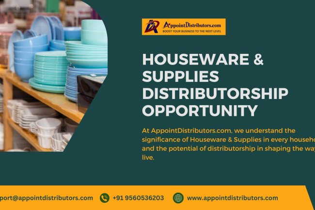 Home Essentials, Elevated: Houseware & Supplies Distributorship Opportunity Awaits!