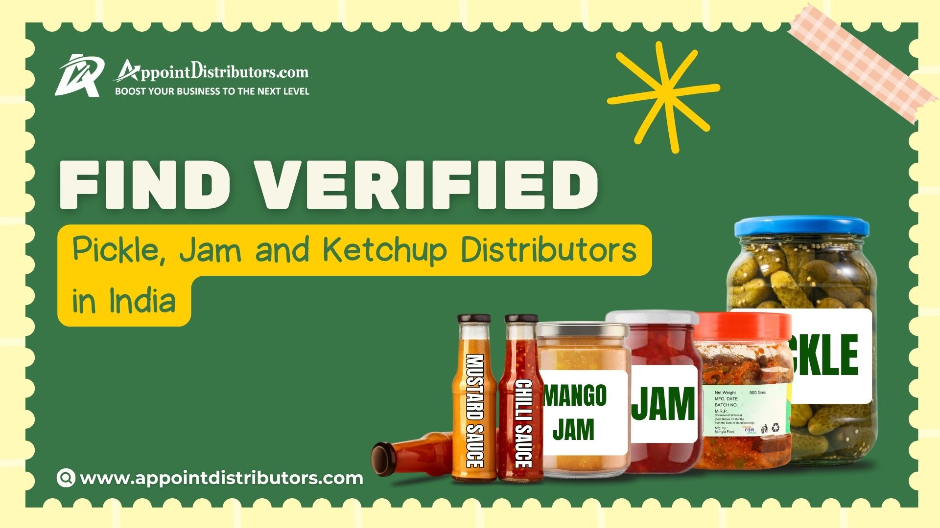 Find Verified Pickle, Jam and Ketchup Distributors in India