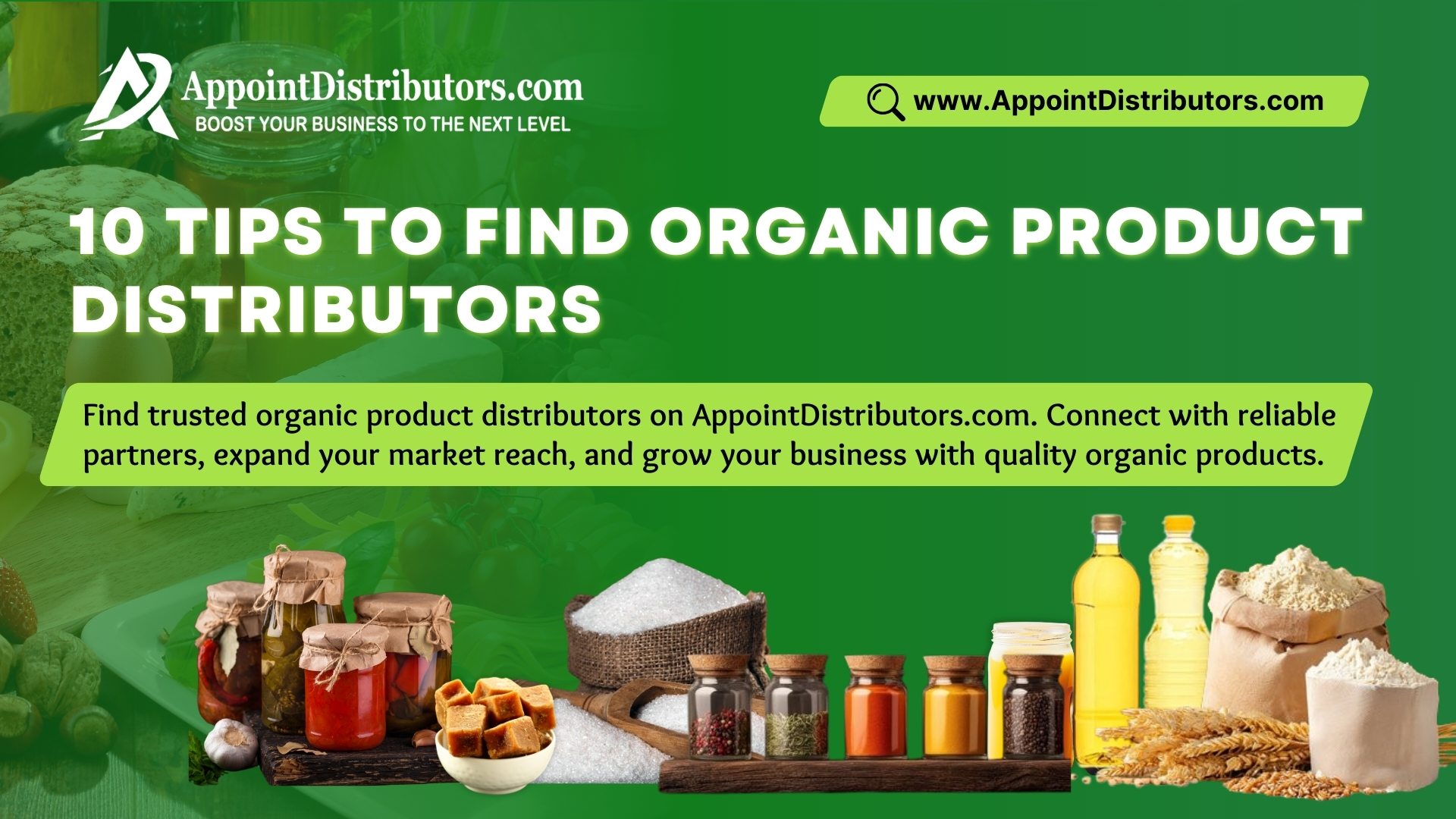 10 tips to find organic product distributors