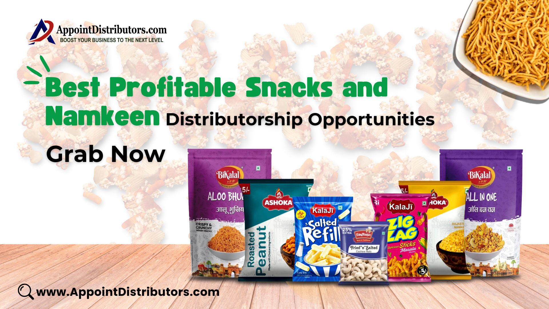 Best profitable snacks and Namkeen distributorship opportunities. Grab Now