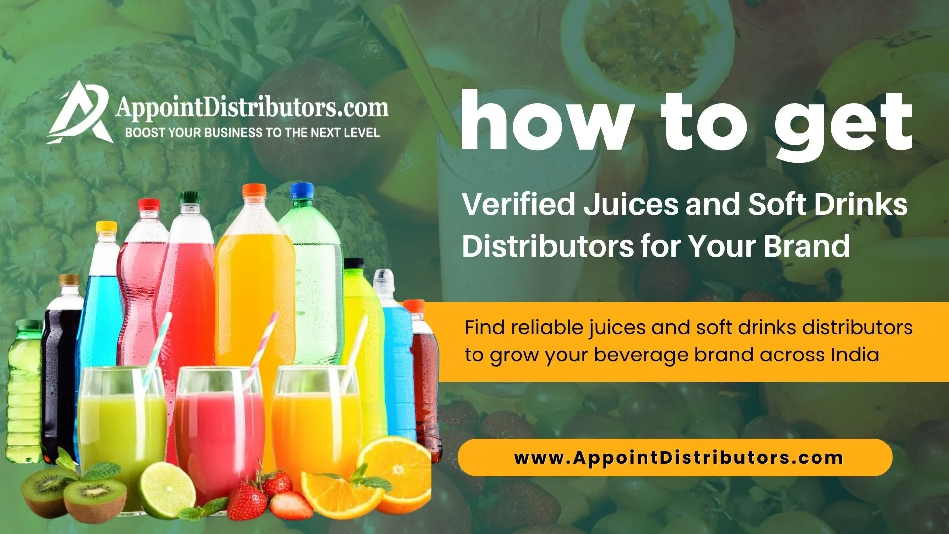 how to get verified juice and soft drink distributors for your brand