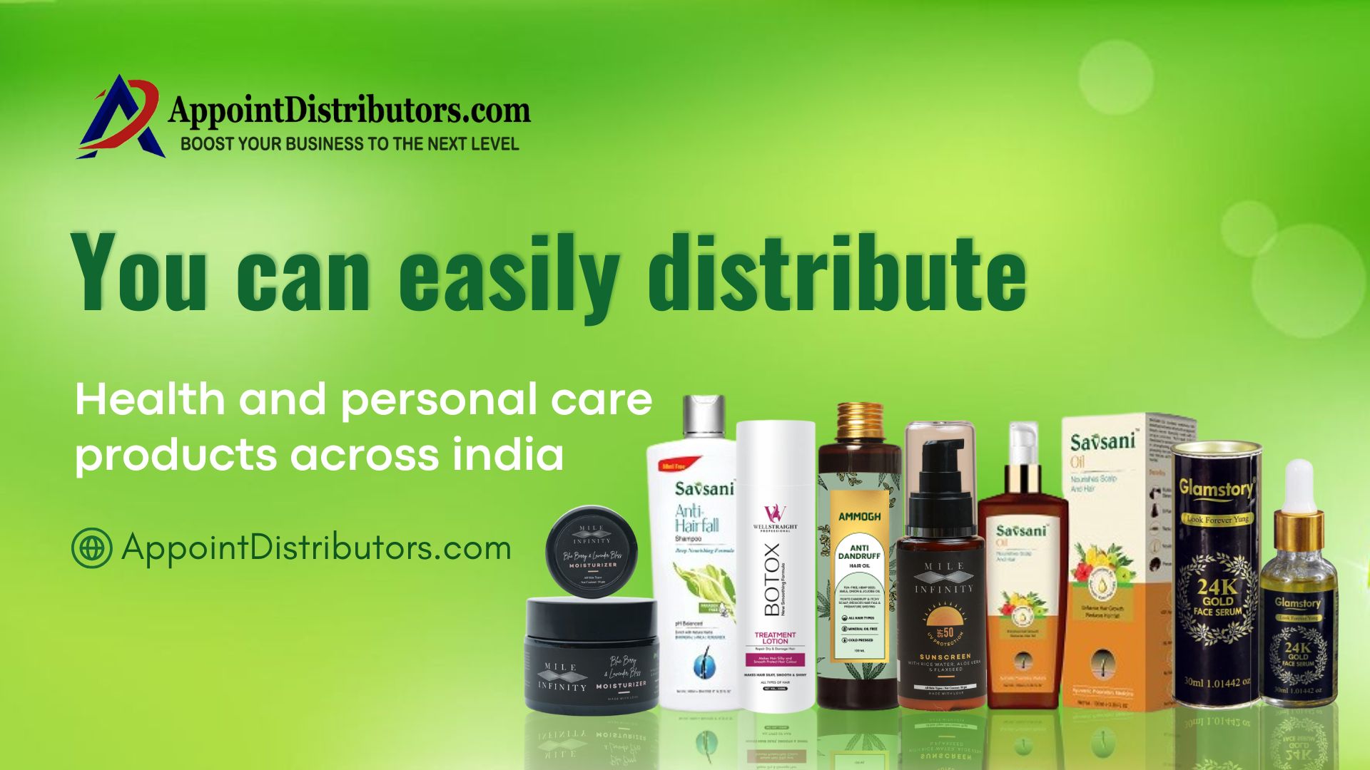 You can easily distribute health and personal care products across india