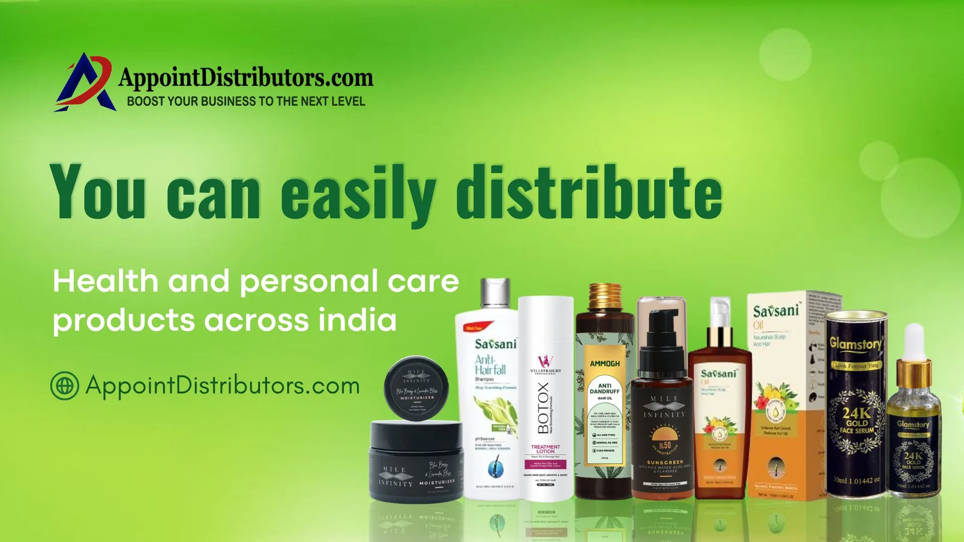 You can easily distribute health and personal care products across india