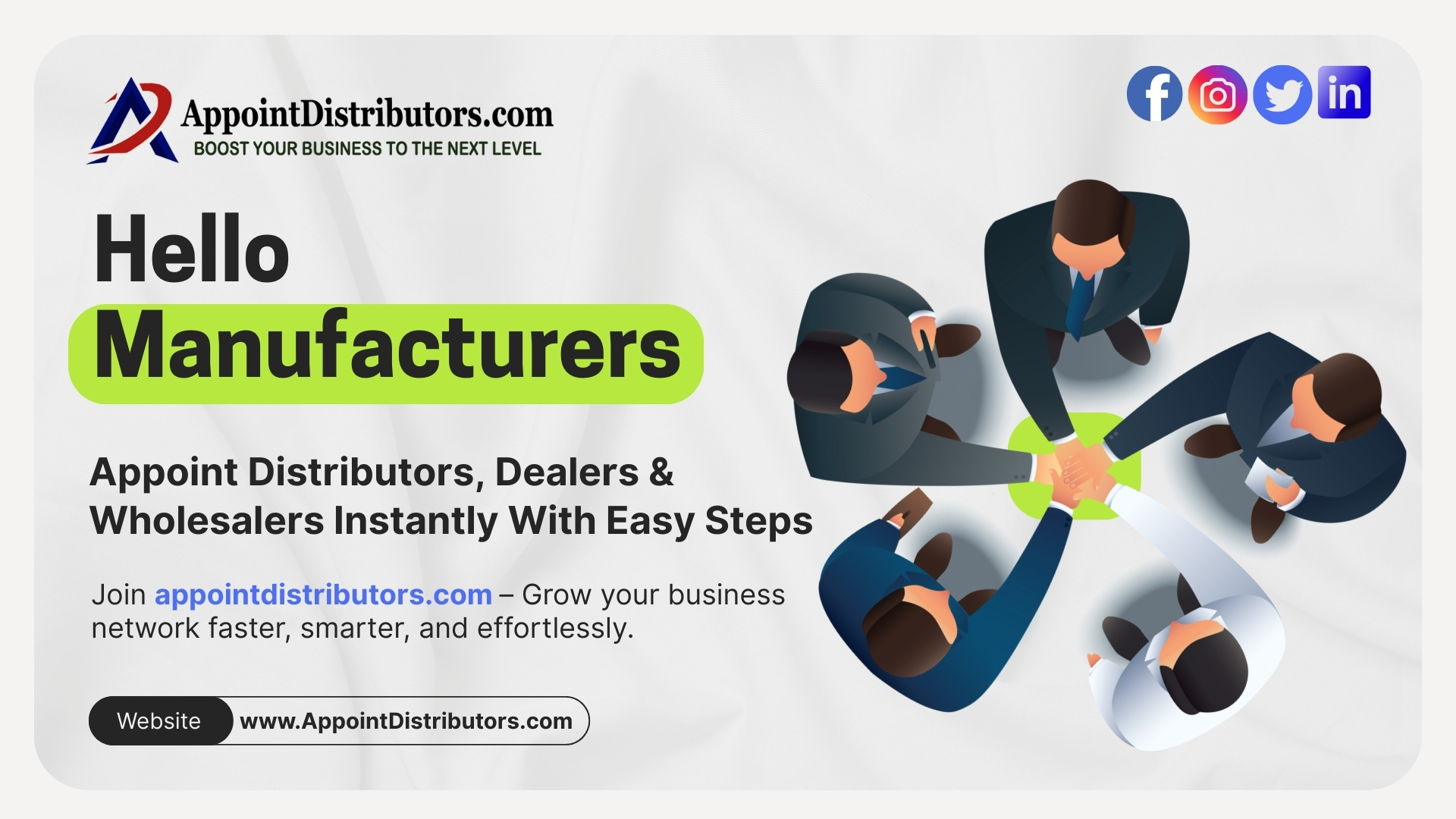 How can Appoint Distributors, Dealers and Wholesalers?