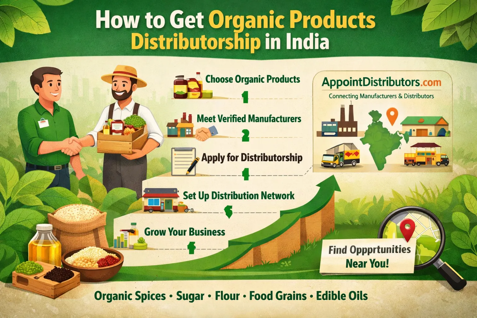 How to Get Organic Products Distributorship in India – A Step-by-Step Guide