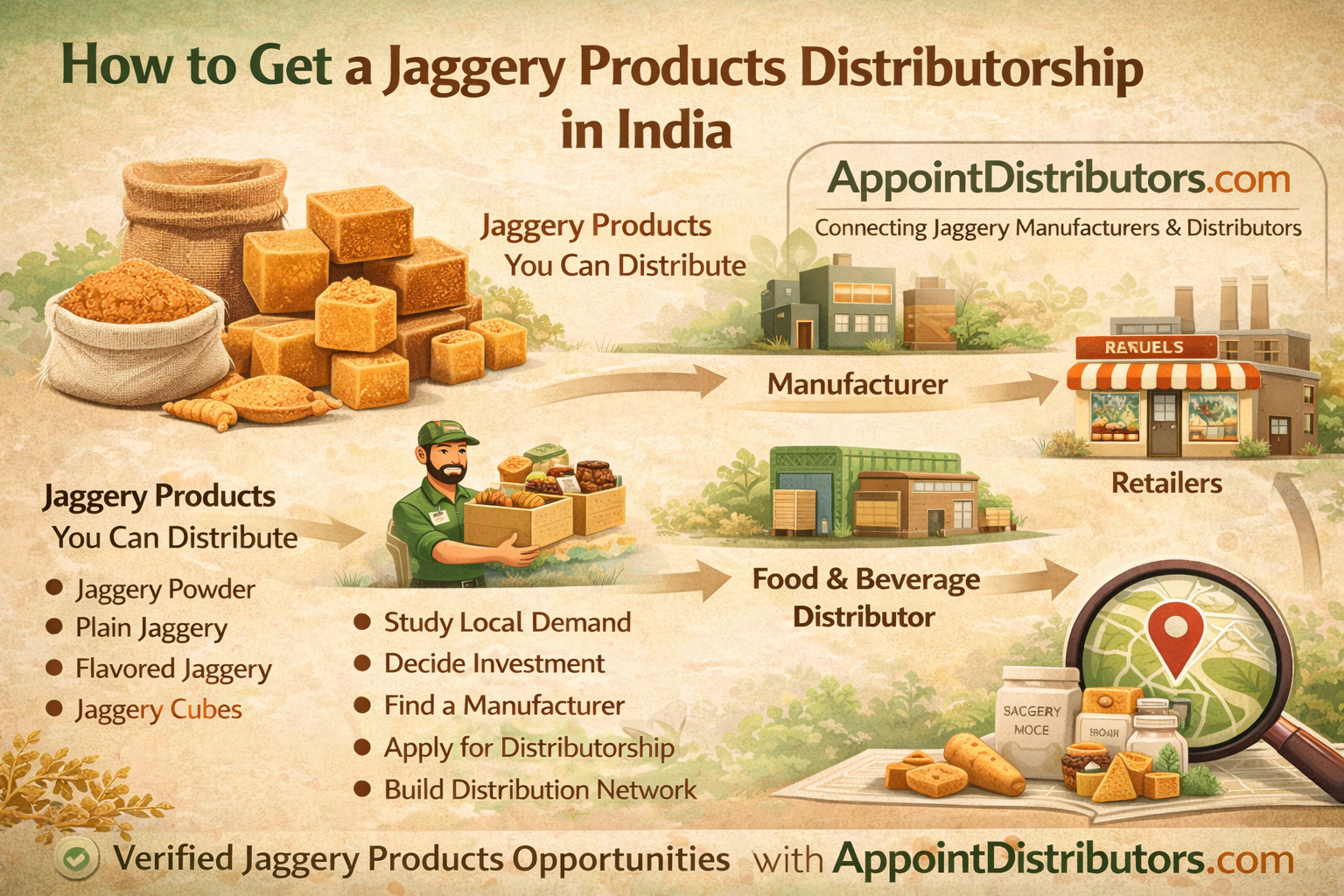 How to Get a Jaggery Products Distributorship in India