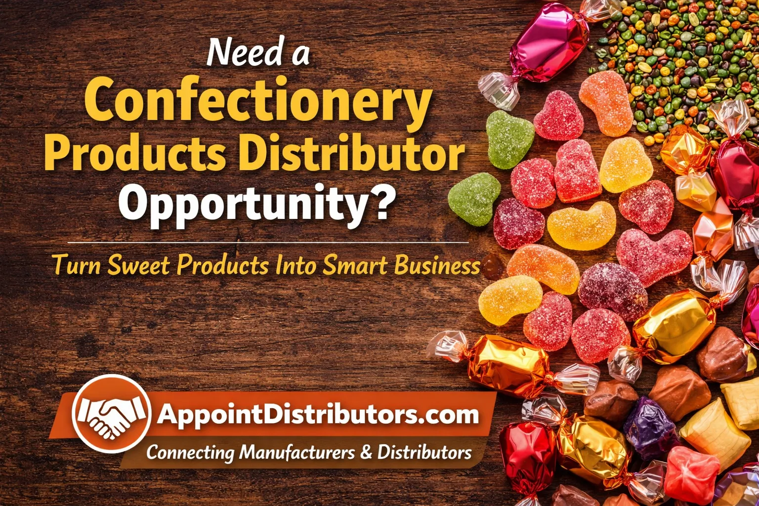 Confectionery Products Distributor Opportunity | Start Food Distributorship