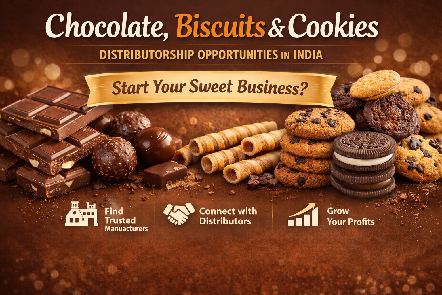 Chocolate, Biscuits & Cookies Distributorship Opportunities
