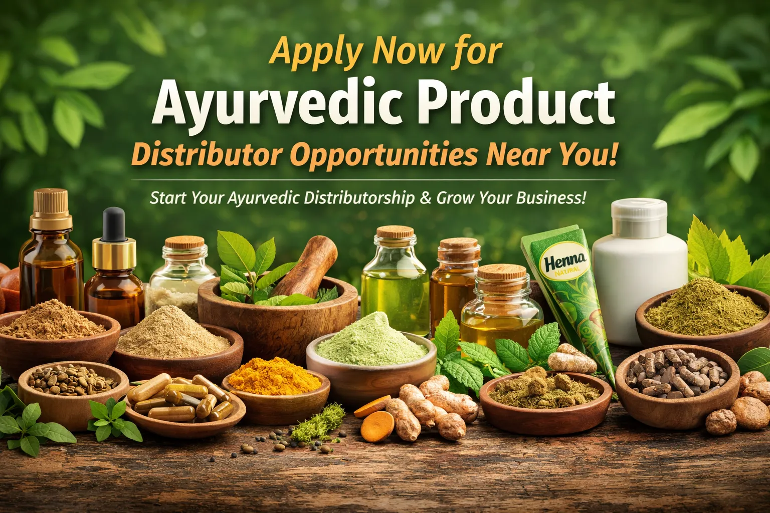 Apply Now for Ayurvedic Product Distributor Opportunities Near You