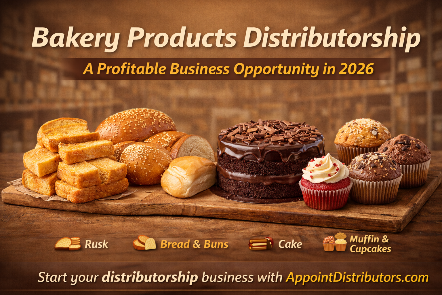 Bakery Products Distributorship in India