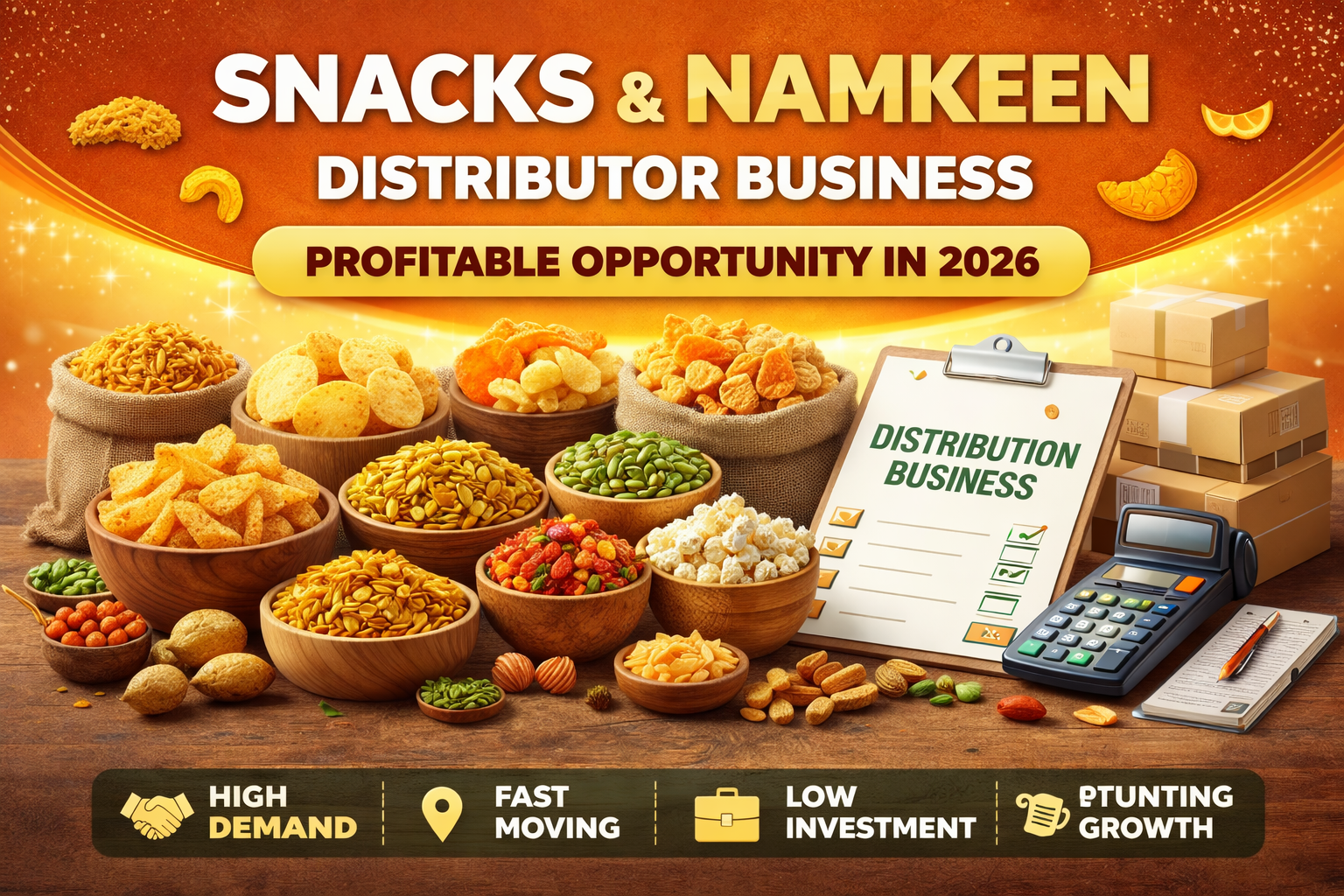 Snacks & Namkeen Distributor Business in India 2026