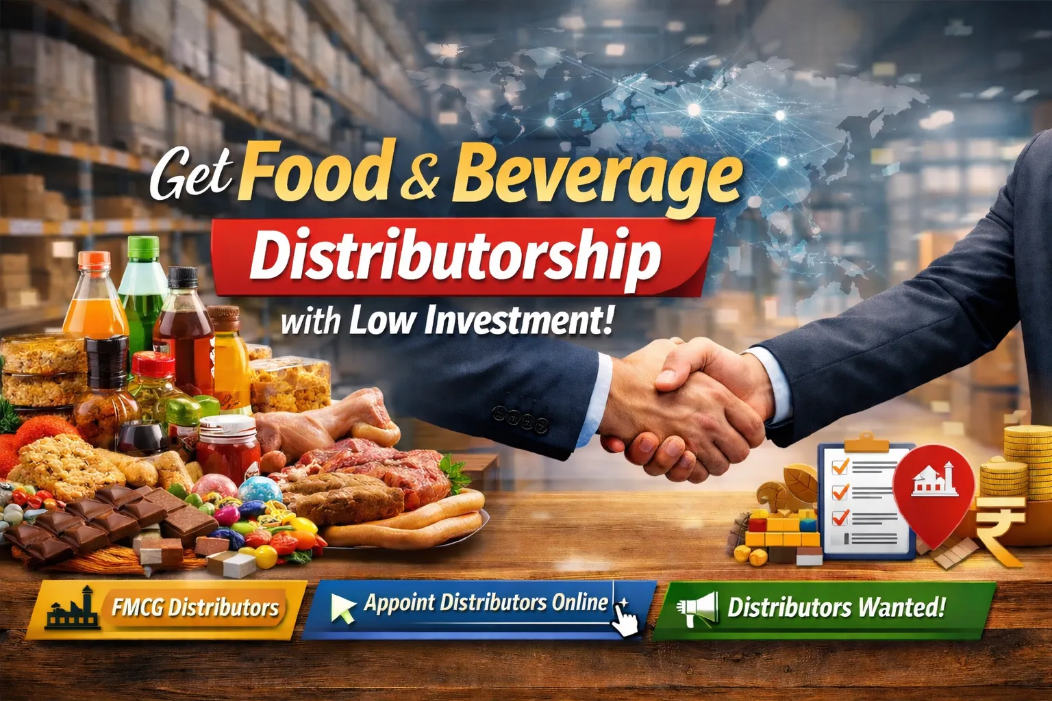 Get Food and Beverage Distributorship with Low Investment