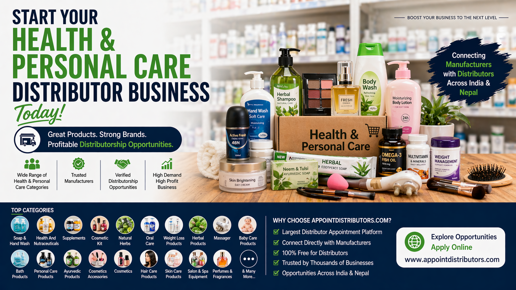 Start Your Health & Personal Care Distributor Business Today | Investment & Profit Guide