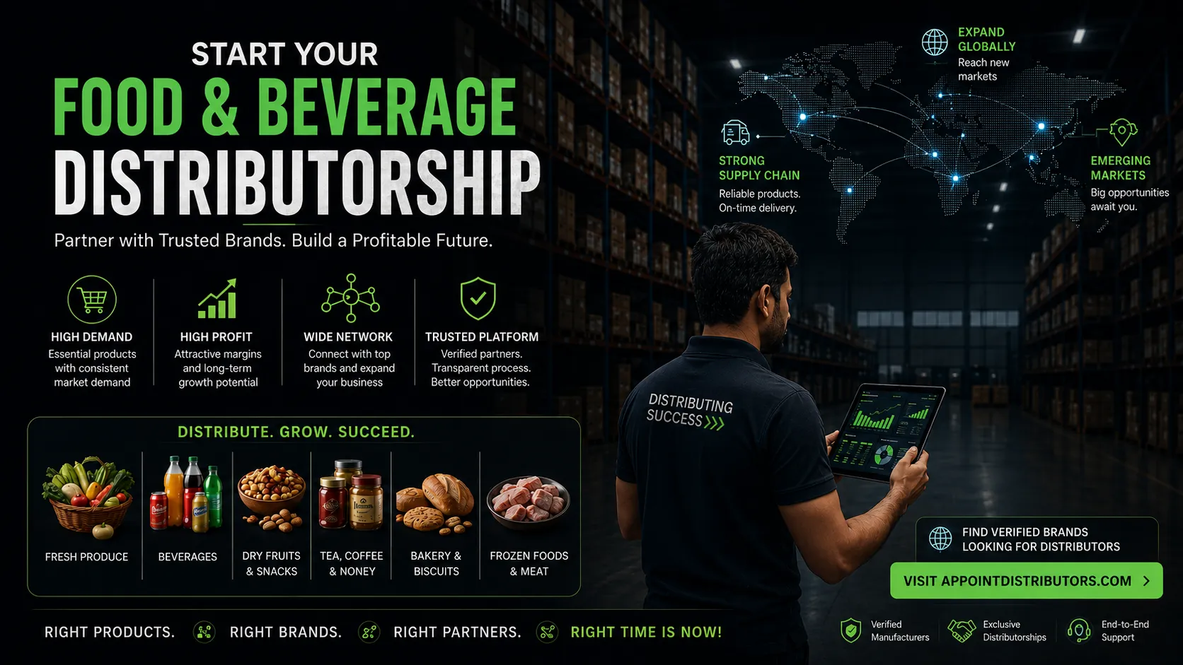 Start Your Own Food & Beverage Distributorship with Trusted Brands in India