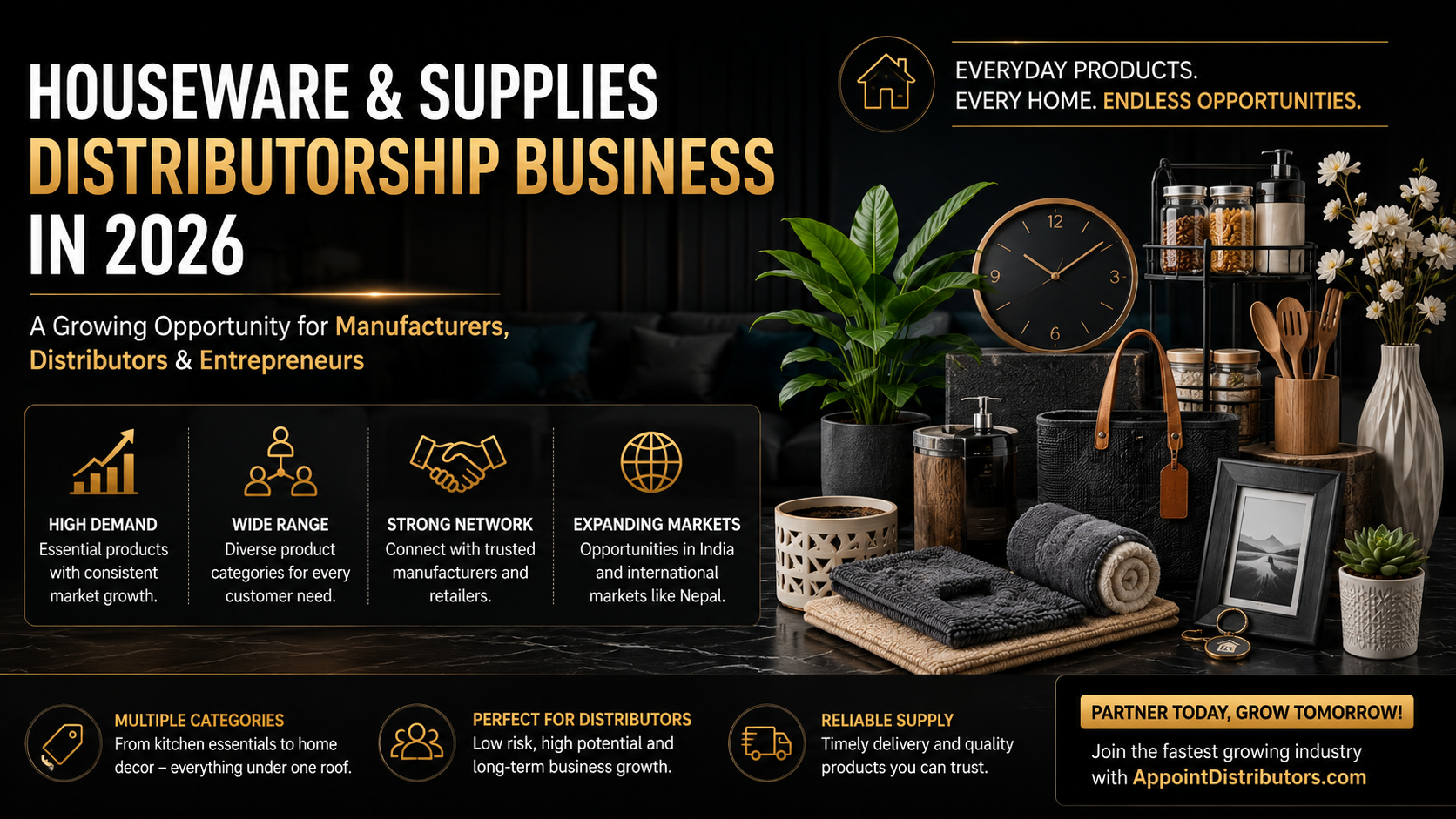 Houseware & Supplies Distributorship Business in 2026 | Home Supply Distribution Opportunities