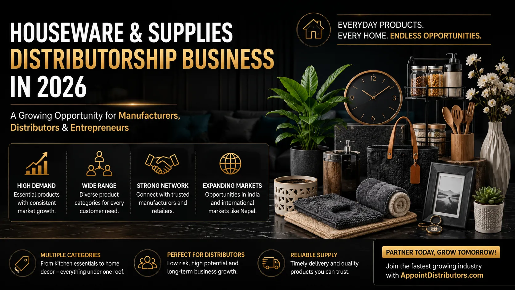 Houseware & Supplies Distributorship Business in 2026 | Home Supply Distribution Opportunities