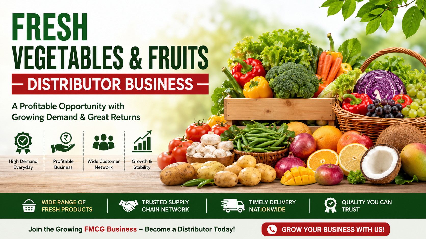 Fresh Vegetables and Fruits Distributor Business in 2026 | Fruits & Vegetables Distributorship Opportunities