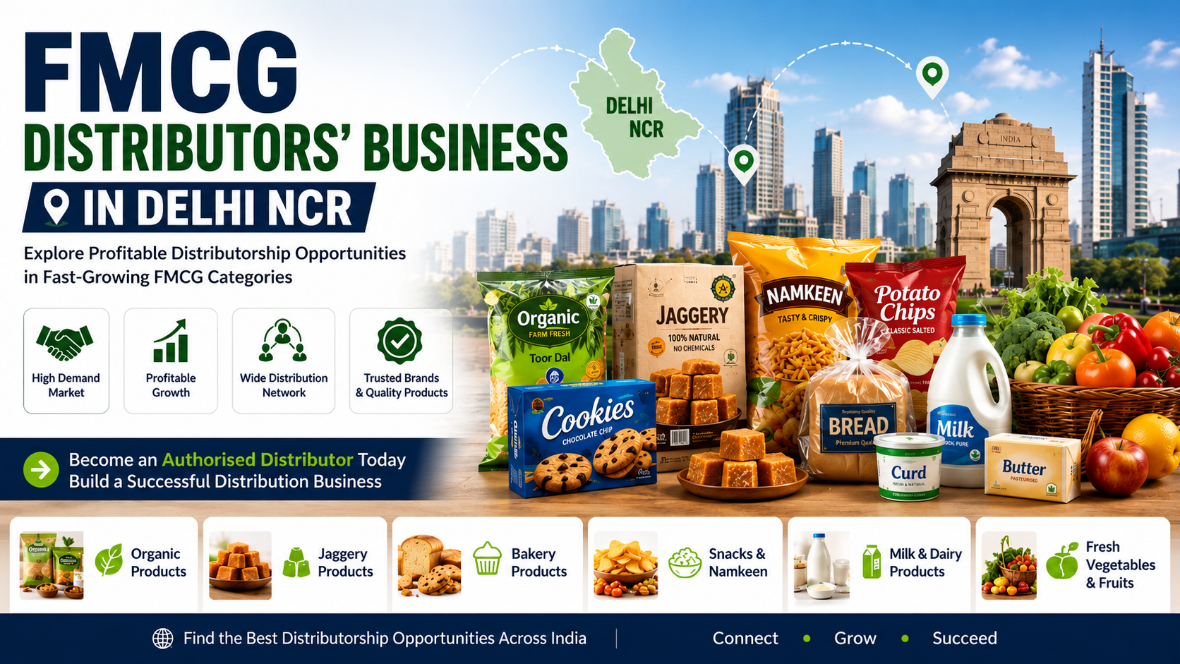 FMCG Distributors Business in Delhi NCR | Distributorship Opportunities 2026
