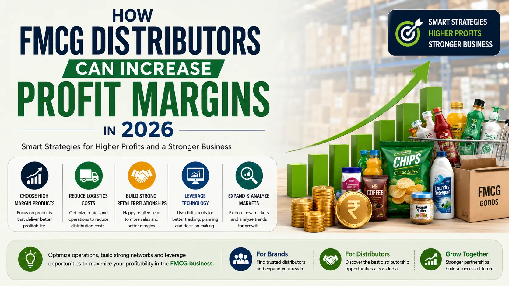 How FMCG Distributors Can Increase Profit Margins in 2026 | FMCG Business Guide
