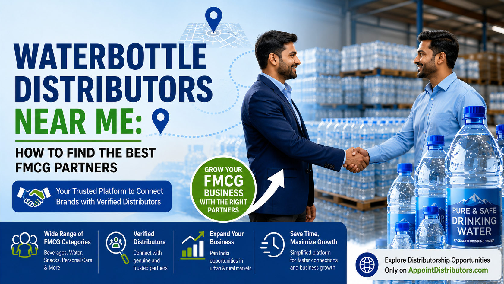 Waterbottle Distributors Near Me | Find Best FMCG Distribution Partners in India