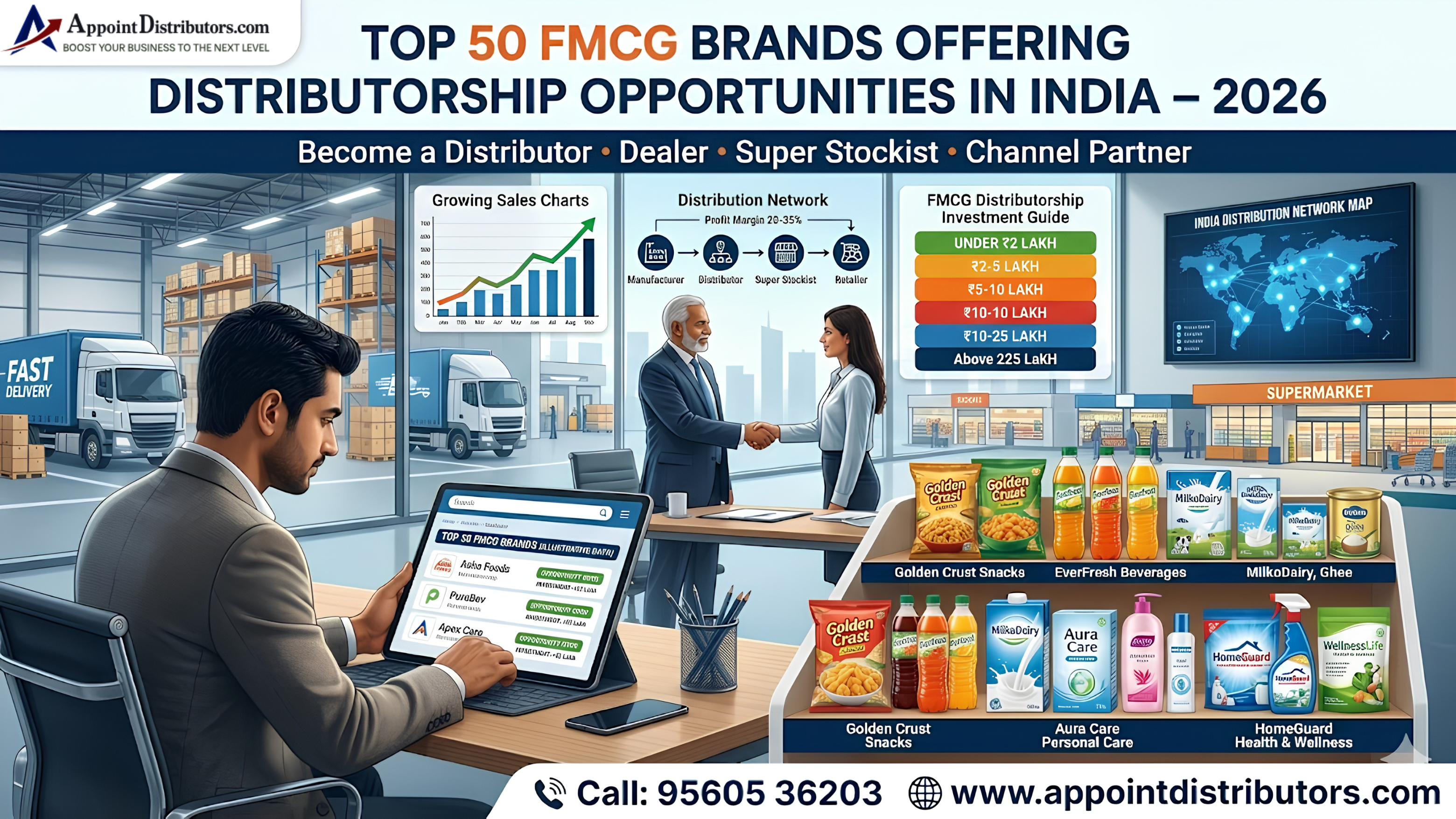 Top 50 FMCG Brands Offering Distributorship Opportunities in India