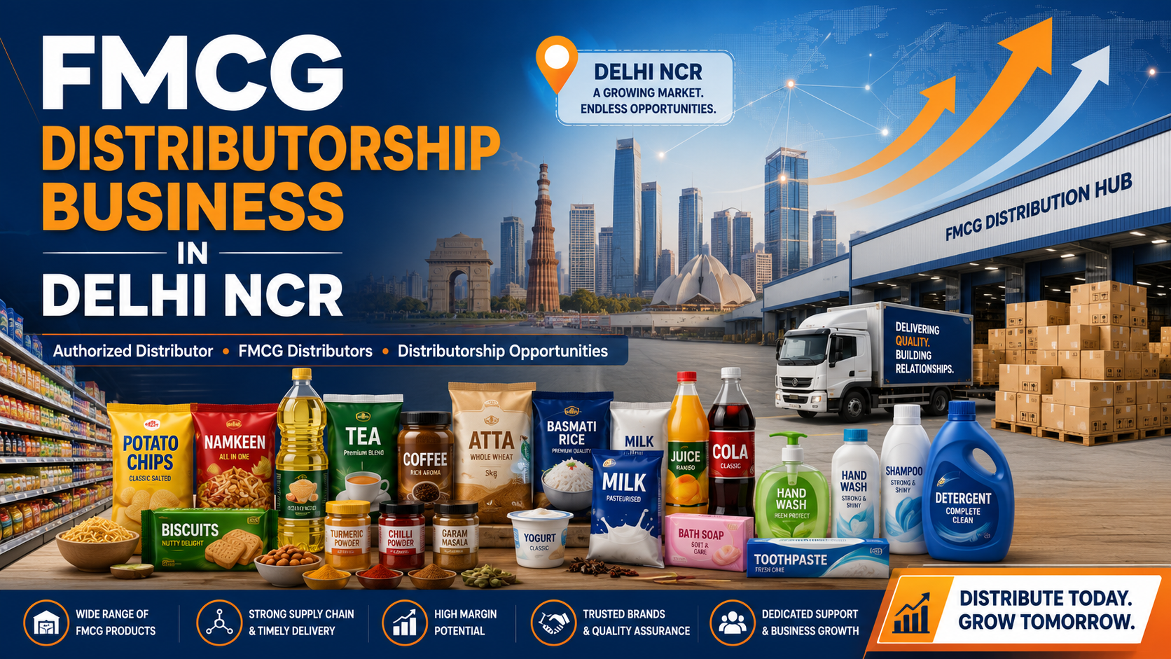 FMCG Distributorship Business in Delhi NCR: Opportunities, Process and Growth Potential